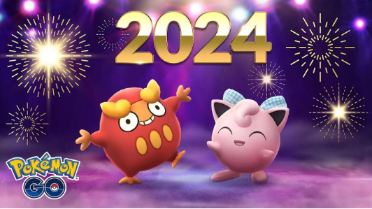 《PokémonGO》欢庆2024到来，新扮装宝可梦「戴着蝴蝶结的胖丁/胖可丁」抢先登场