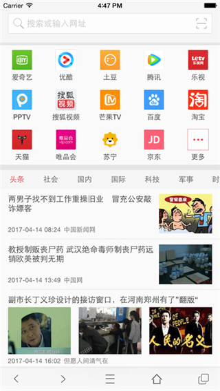 VIP浏览器截图